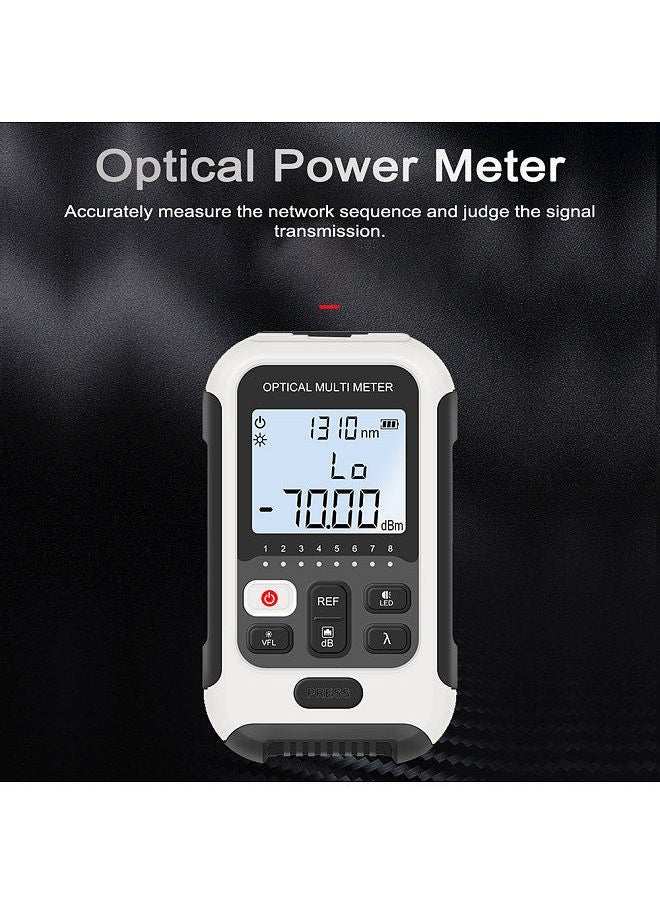 Generic Portable Lightweight 3 in 1 Optical Power Meter High Accurancy Network Tester Digital Display Optical Fiber Tester with LED Light  - Image 3