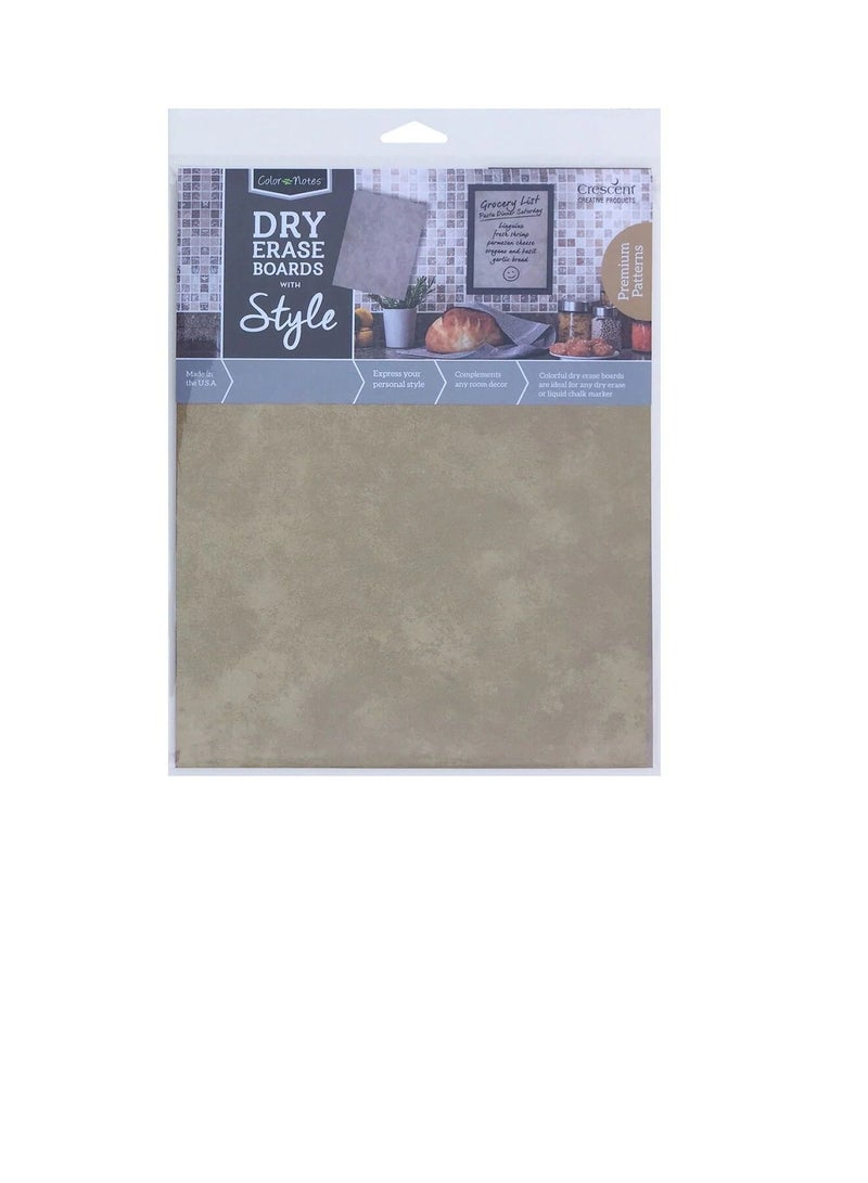 Dry Erase Board 8in x 10in Worn Metal - Image 1