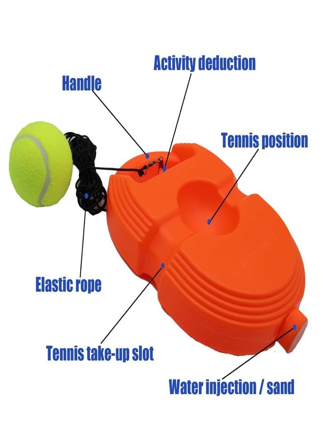 The Game Factory Tennis & Cricket Trainer Set - Rebound Ball with String & Fillable Base | Self Practice Equipment for Kids & Adults | Solo Tennis Cricket Tool | Indoor Outdoor Play | Gift for Kids - Image 5