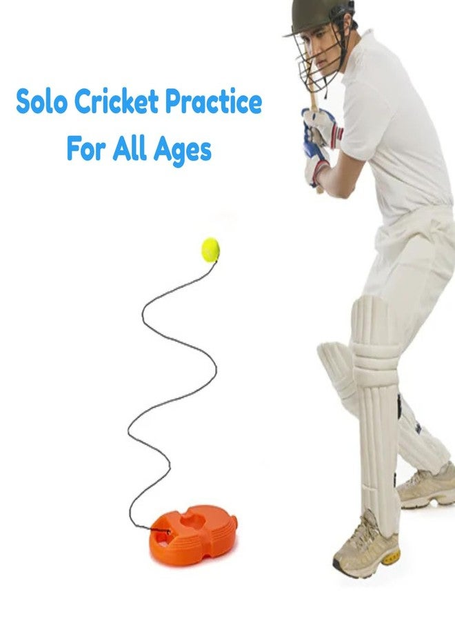 The Game Factory Tennis & Cricket Trainer Set - Rebound Ball with String & Fillable Base | Self Practice Equipment for Kids & Adults | Solo Tennis Cricket Tool | Indoor Outdoor Play | Gift for Kids - Image 2