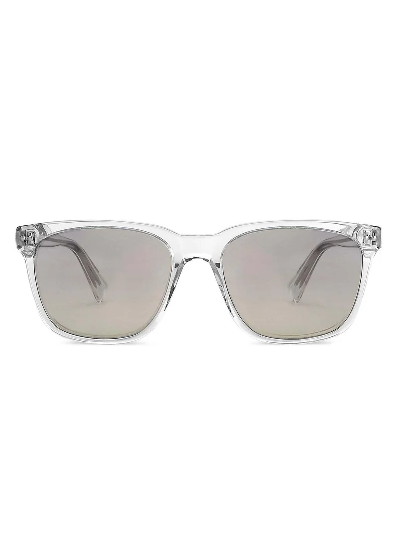 John Jacobs John Jacobs | UV Protection Sunglasses For Men &amp; Women | Transparent Silver Mirror Gradient Full Rim large (Size-55) JJ S11767-C5-Pack of 1