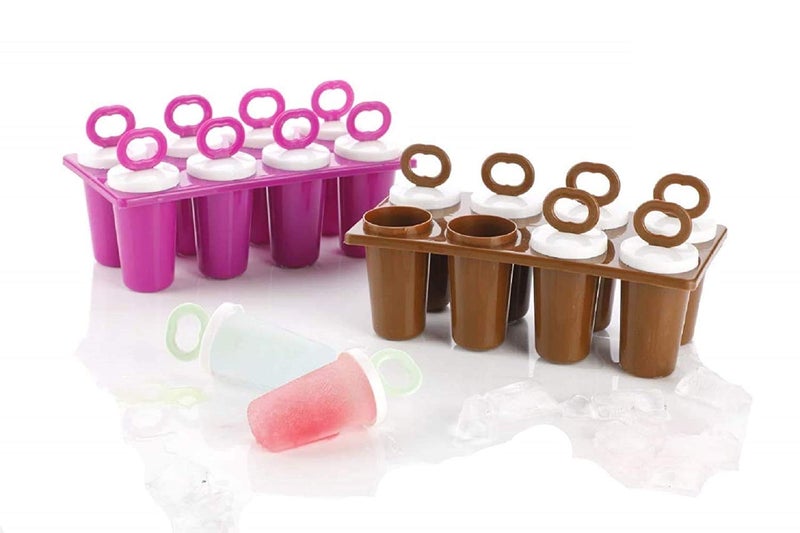 UNEQUETREND Plastic Lolly Mould for Kitchen Freezer Ice Cream Set of 2 - Image 1