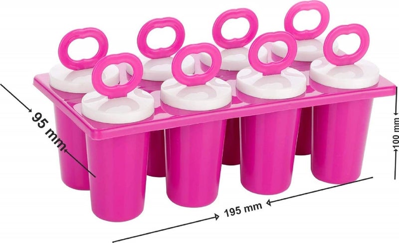 UNEQUETREND Plastic Lolly Mould for Kitchen Freezer Ice Cream Set of 2 - Image 3