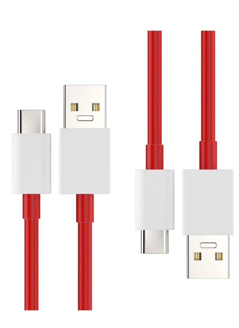 Raxoom "Premium Red USB Type-C Cable â€“ Rapid Charging for OnePlus 7T, 8, 9, 10R, and More" - Image 3