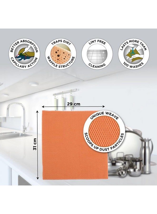 Scotch Brite Scotch-Brite Combo |Sponge Wipe Large 5N + Microfiber Kitchen Wipe 1N |, Polyester - Image 2