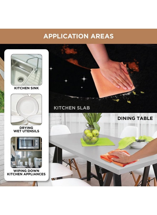 Scotch Brite Scotch-Brite Combo |Sponge Wipe Large 5N + Microfiber Kitchen Wipe 1N |, Polyester - Image 4