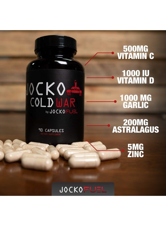 Jocko Fuel Immune Support Supplement - Elderberry with Zinc & Vitamin C for Adults - Immune Defense with Vitamin C, D3, Superfoods, Herbs, & Minerals (90 Capsules) - Image 3