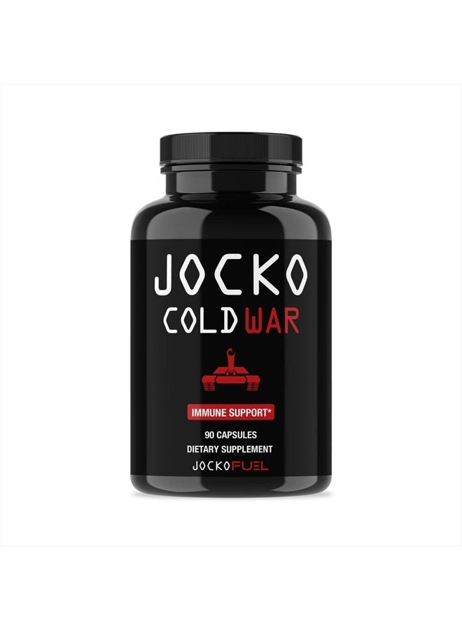 Jocko Fuel Immune Support Supplement - Elderberry with Zinc & Vitamin C for Adults - Immune Defense with Vitamin C, D3, Superfoods, Herbs, & Minerals (90 Capsules) - Image 1