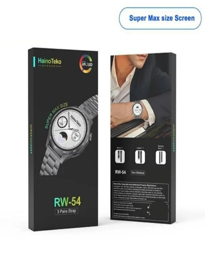 Haino Teko RW-54 Super Max Size (HD,IPS Amoled Display) with 3 Pairs Strap
