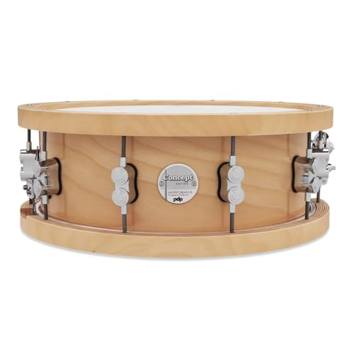 Pacific Drums PDP 20-Ply Maple Snare with Wood Hoops and Chrome Hardware 14 x 5.5 in. - Image 1