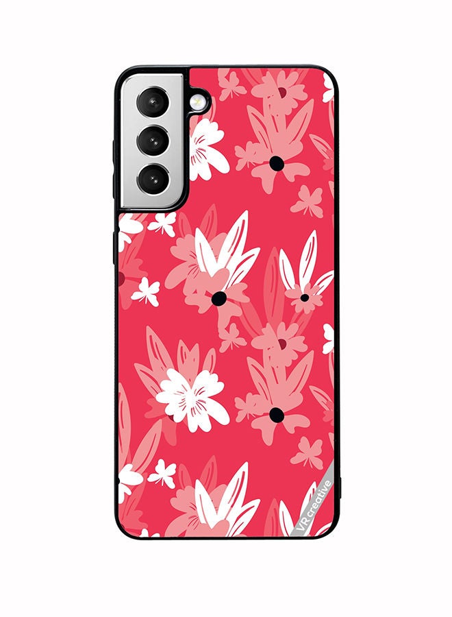 VR CREATIVE Protective Case Cover For Samsung Galaxy S22 5G Floral Pattern Based On Traditional Folk Art Ornaments Design Multicolour - Image 1