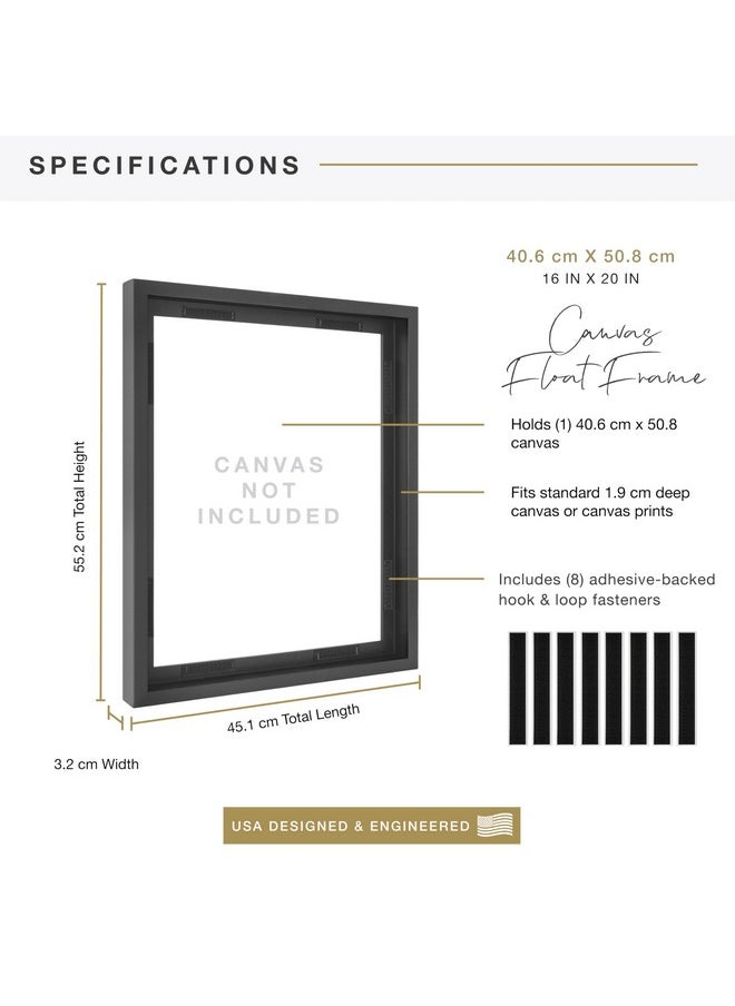 MCS MCS 16x20 Inch Mount Finished Canvases, Black (69037) Frame, 16x20  - Image 2