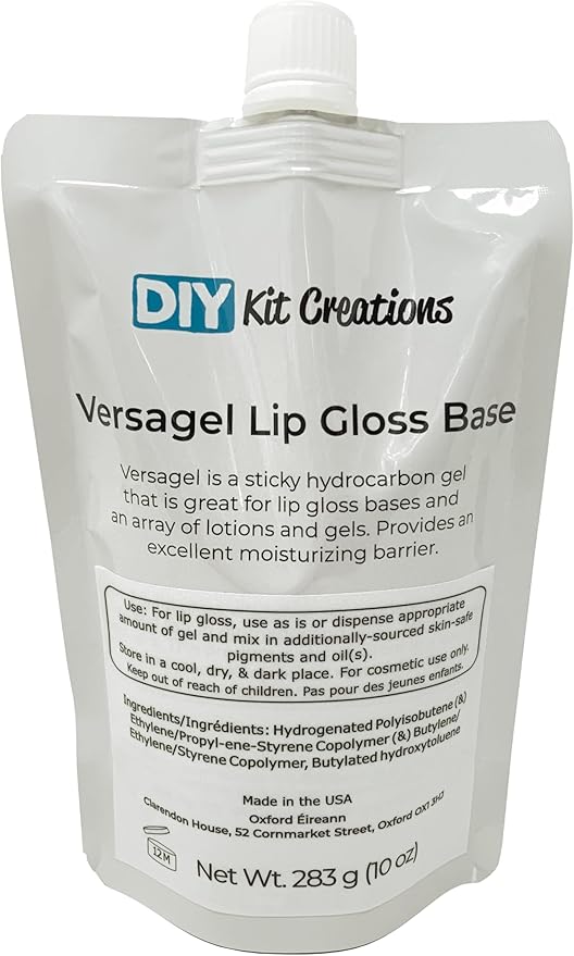 DIY Kit Creations Versagel ME 750 Lip Gloss Base 283g Jar 10 oz - Image 1