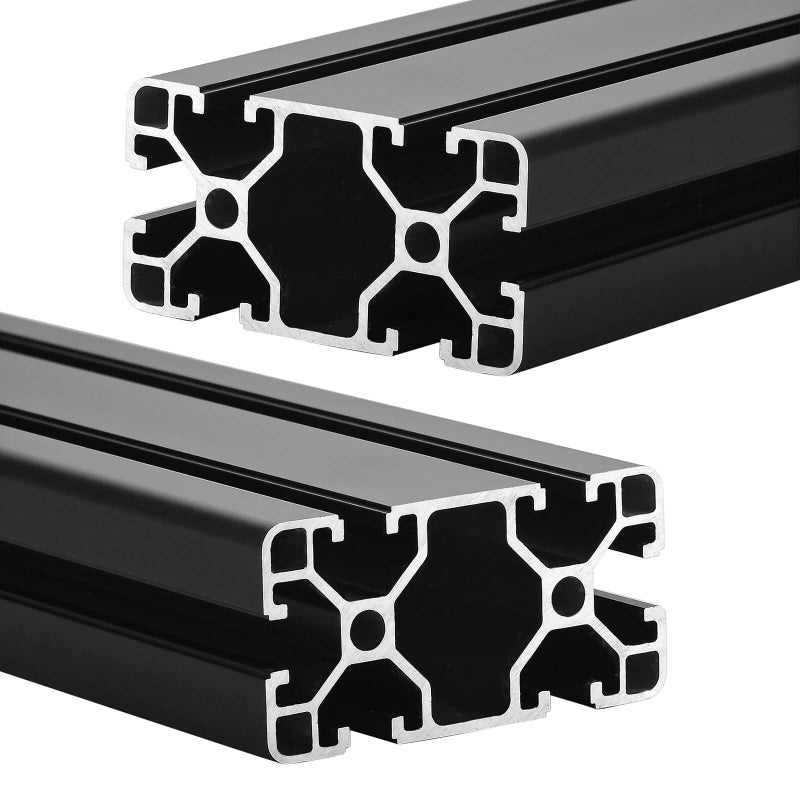 IXGNIJ 4080 T Slot Aluminum Extrusion for 3D Printer Parts and CNC DIY Black 500mmX2 - Image 2
