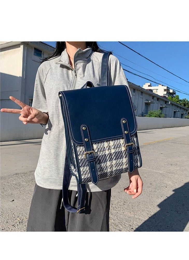 Generic - Women's Bag, School Bag, Sweet Academy Style, Simple and Fashionable College Students, Foreign Style, Korean Version, Backpack School Supplies for Boys Girls Teens - Image 1