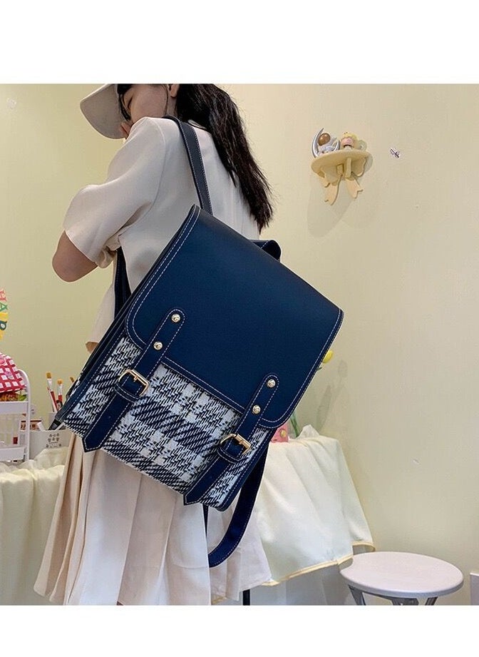 Generic - Women's Bag, School Bag, Sweet Academy Style, Simple and Fashionable College Students, Foreign Style, Korean Version, Backpack School Supplies for Boys Girls Teens - Image 1