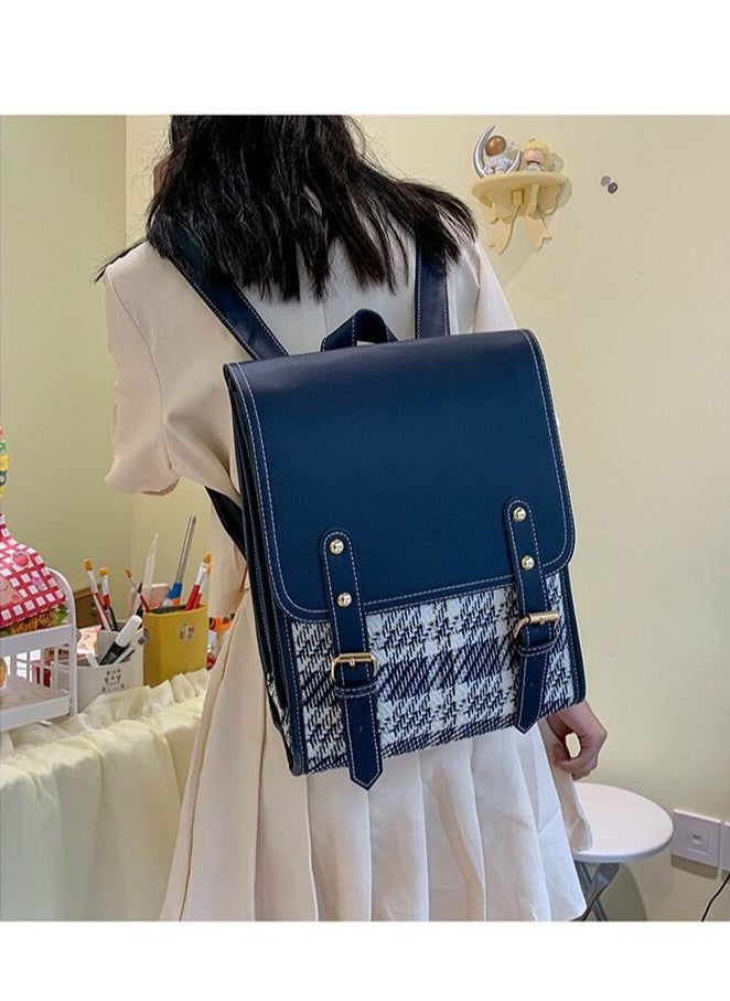 Generic - Women's Bag, School Bag, Sweet Academy Style, Simple and Fashionable College Students, Foreign Style, Korean Version, Backpack School Supplies for Boys Girls Teens - Image 1