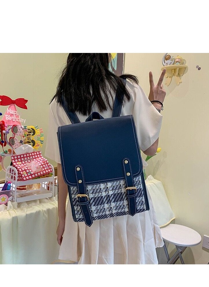 Generic - Women's Bag, School Bag, Sweet Academy Style, Simple and Fashionable College Students, Foreign Style, Korean Version, Backpack School Supplies for Boys Girls Teens - Image 1