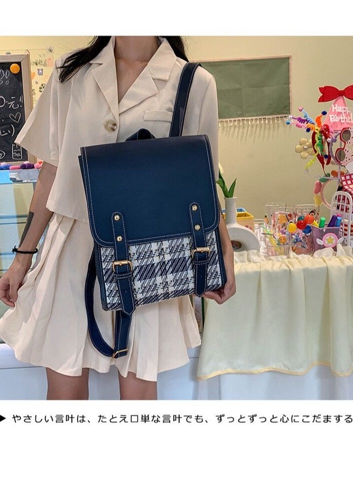 Generic - Women's Bag, School Bag, Sweet Academy Style, Simple and Fashionable College Students, Foreign Style, Korean Version, Backpack School Supplies for Boys Girls Teens - Image 1