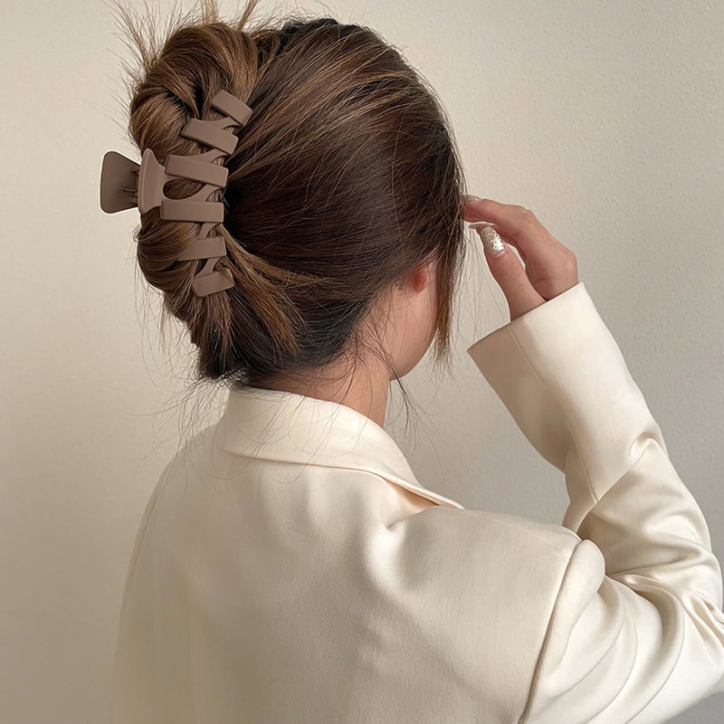 Elegant Wave Grab Clip Shark Clip Korean Style Hairpin Large Grab Clip Hair Accessories Advanced Sense Hairpin Headwear - Image 3