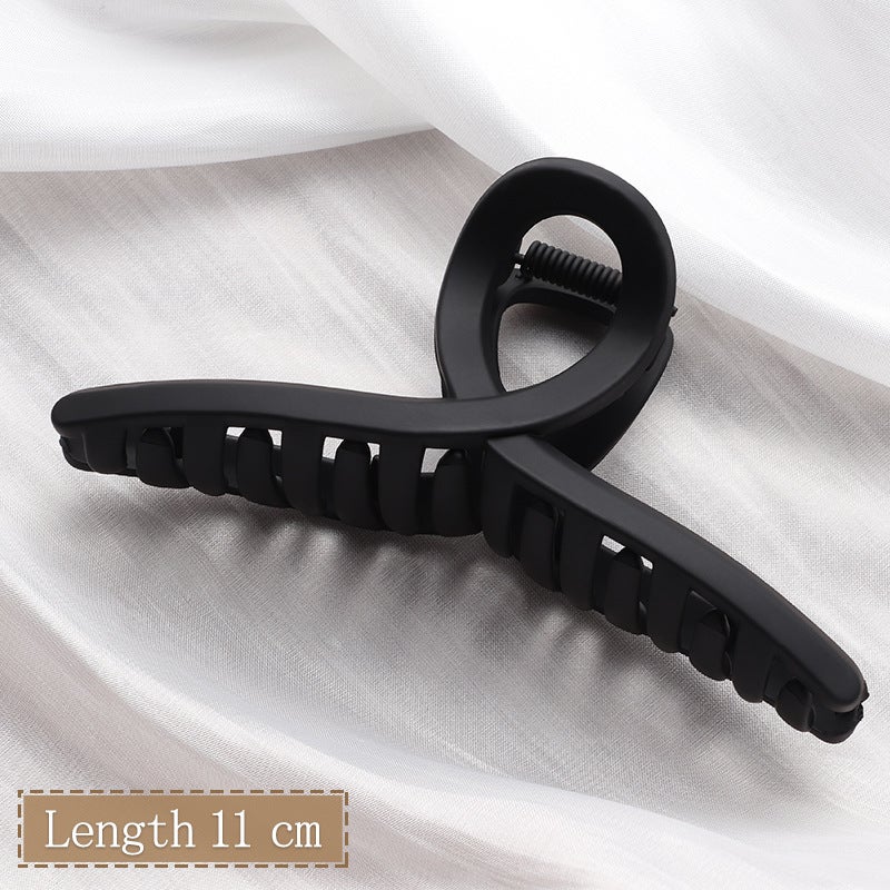 Elegant Wave Grab Clip Shark Clip Korean Style Hairpin Large Grab Clip Hair Accessories Advanced Sense Hairpin Headwear - Image 1