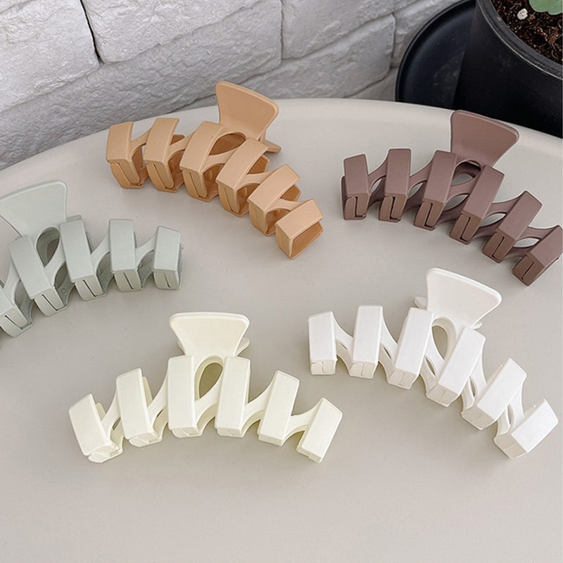 Elegant Wave Grab Clip Shark Clip Korean Style Hairpin Large Grab Clip Hair Accessories Advanced Sense Hairpin Headwear - Image 2