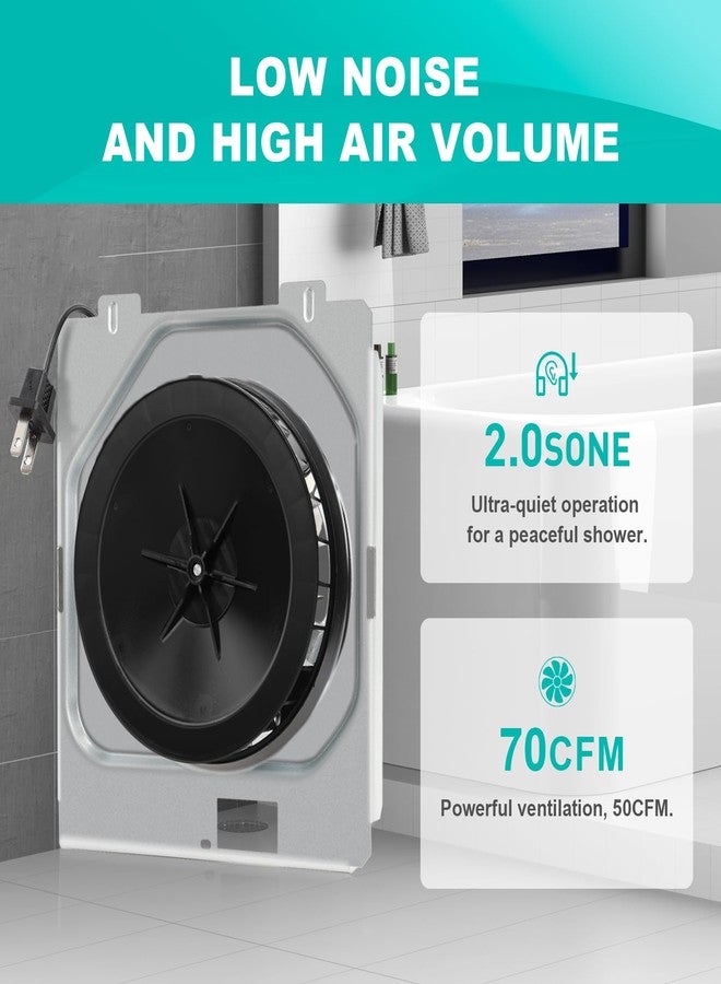 Motoasis 【Upgrade】 C370BN B Unit 70CFM Fan, Compatible with Nutone 696N(695) B Unit, C-350C2/VC-307C2ND B Unit, C-350/370A-A Units Only, VC305C2N, VC305AN, 690-A, 696NC Bathroom Fan, 2.0 Sone,8" x7 1/8" - Image 3
