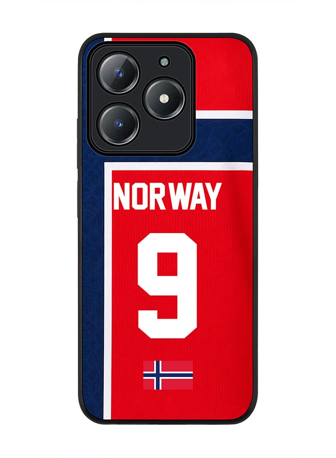 Stylizedd For Realme C63 / Realme C61 4G Case,Slim fit Camera Protection, Shockproof Thin Phone cover  - Football Team Norway World Cup 2026 - Image 1