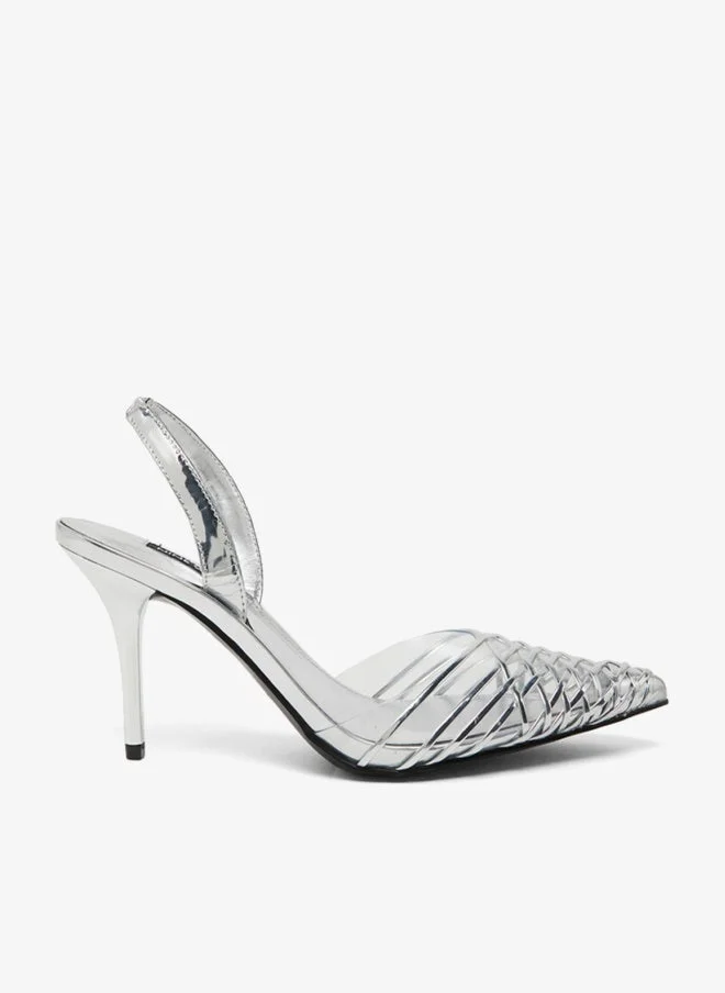 NINE WEST Mid Heel Sling Back Pump