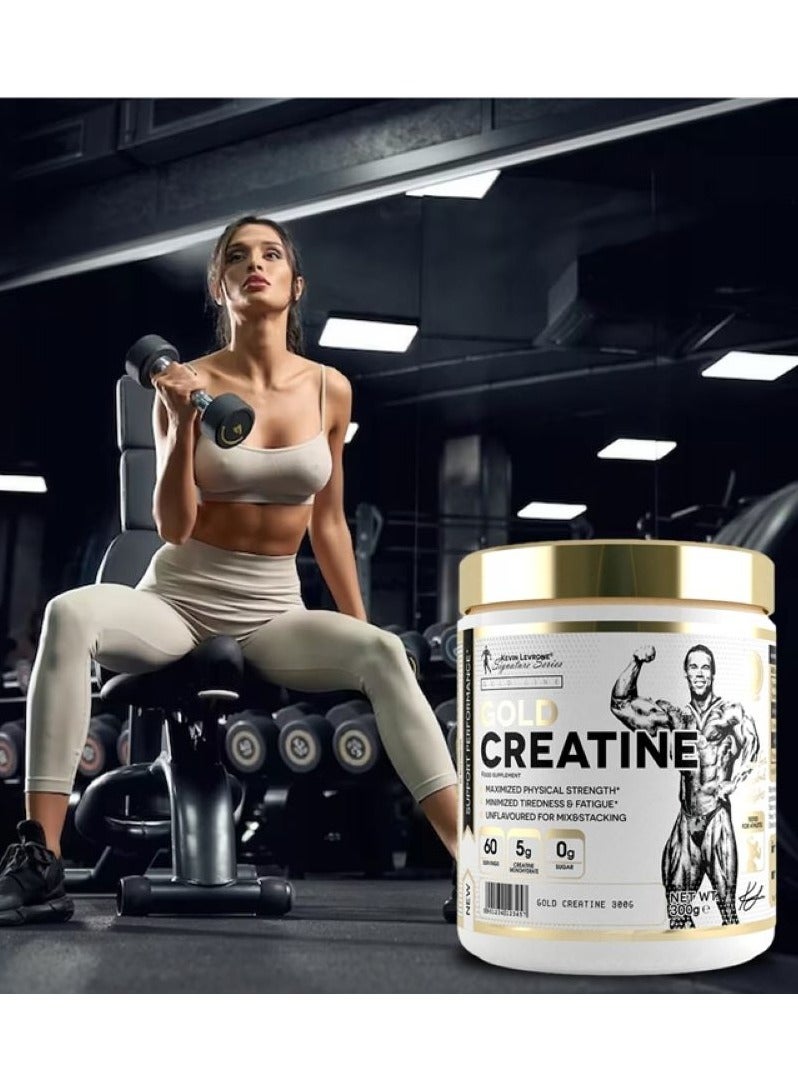 Kevin Levrone Gold Creatine Monohydrate Micronized Unflavored Powder 300g 60'S