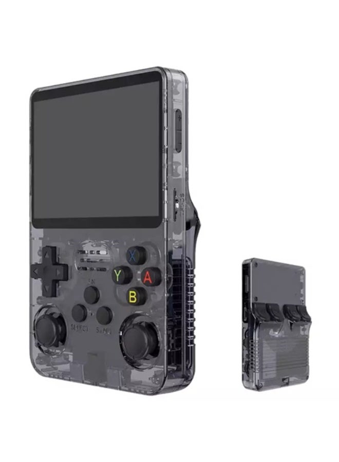 R36S Retro Handheld Video Game Console - 64 GB - Black - Image 1
