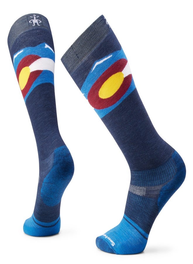 Smartwool Snowboard Targeted Cushion Colorado Over The Calf Laguna Blue L - Image 1