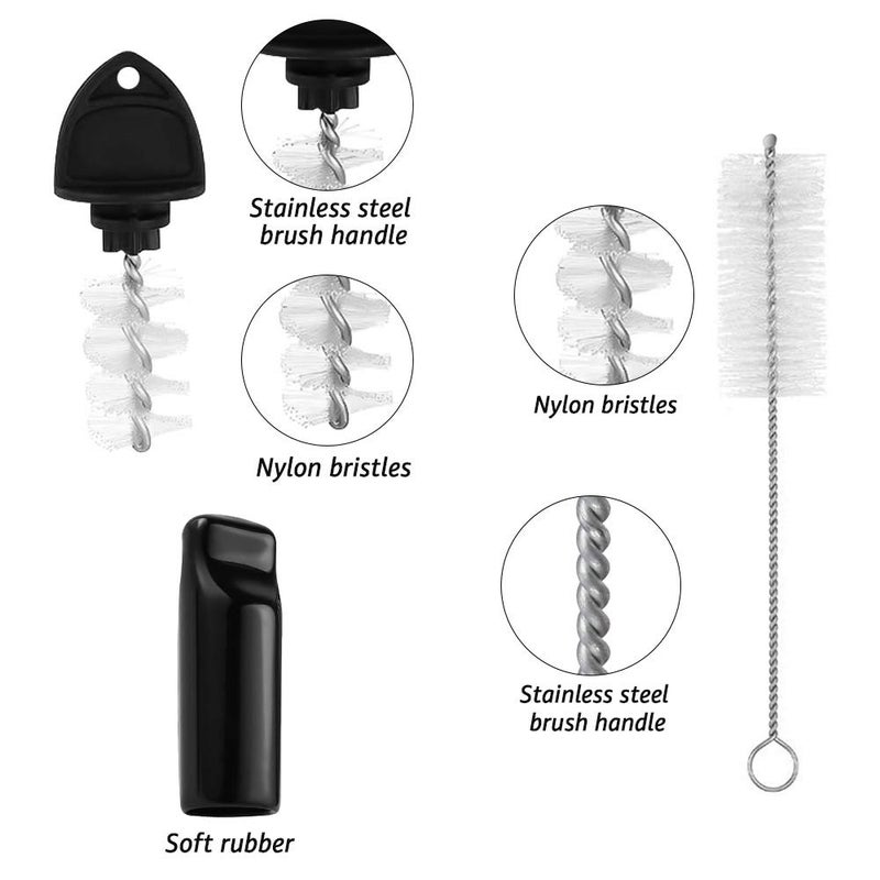 MRbrew Beer Faucet Cap & Plug Covers 15 Pack Beer Tap Cap Plug Brush, Draft Beer Faucet Rubber Soother Sanitary Covers, Cleaning Brush Cleaning Tap Kit for Kegerator Draft Beer Faucet (6+6+3) - Image 2