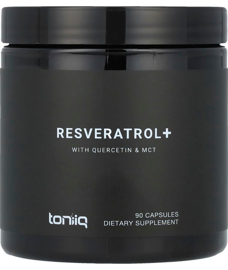 Toniiq Resveratrol+ With Quercetin & MCT 90 Capsules