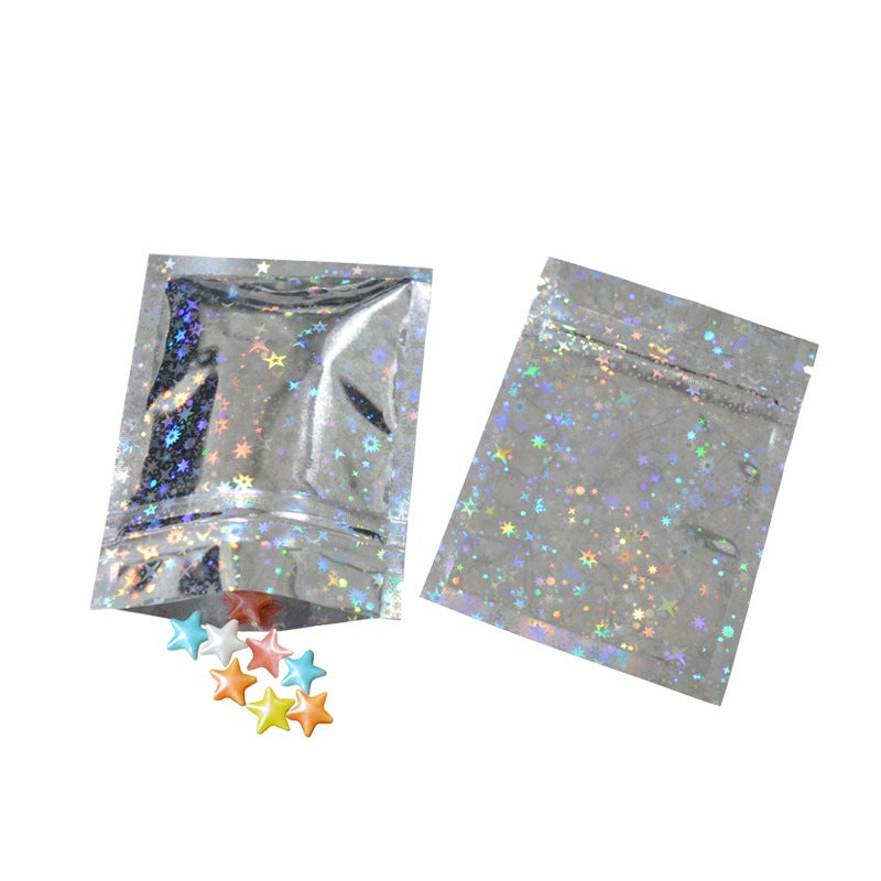 Double-Sided Bright Color Aluminum Foil Self-Sealing Bag Aluminized Sample Bag Powder Cosmetic Food Packaging Bag - Image 1