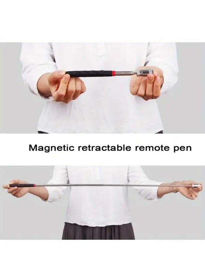 Orange Magnetic Pickup Tool Extendable Stainless Steel Rod 8lb Capacity Ergonomic Grip - Image 5