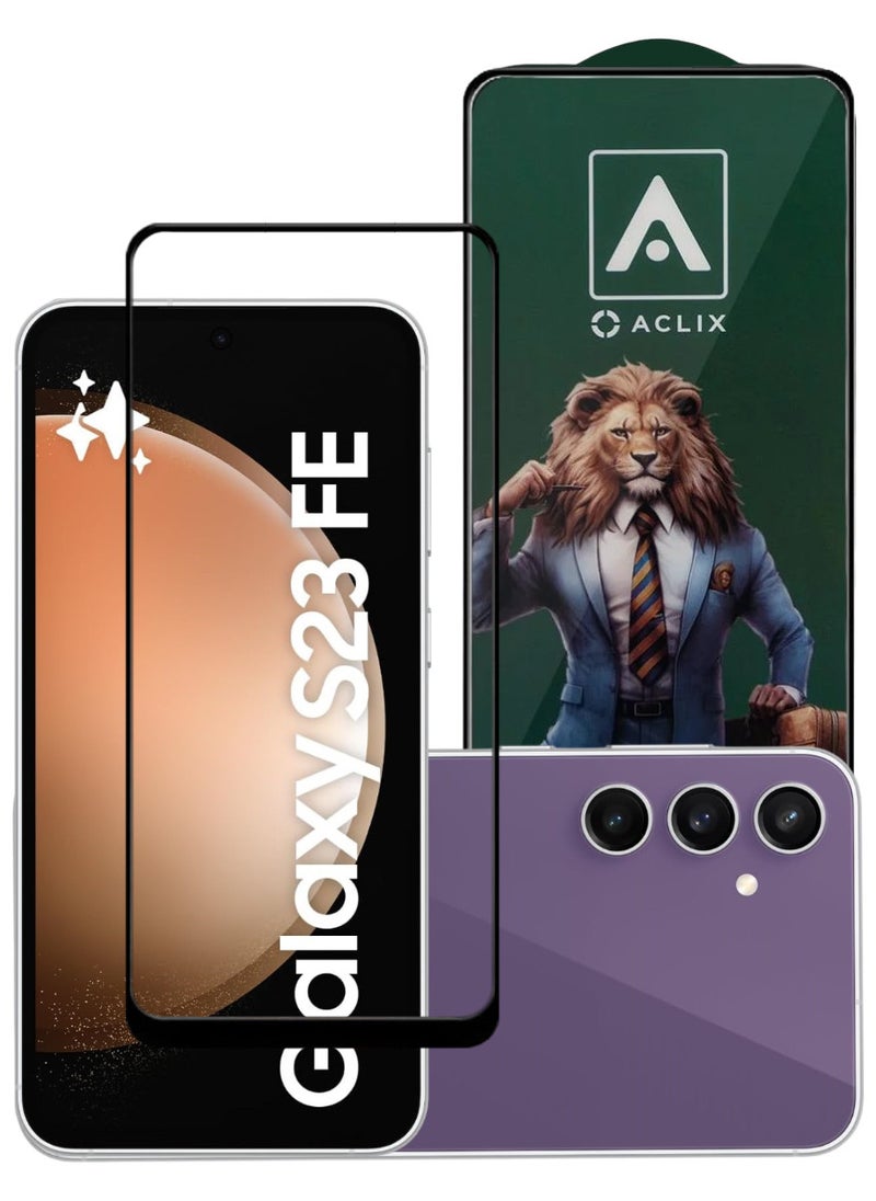 ACLIX Antistatic ESD Dustproof Premium Quality High Definition Tempered Glass Screen Protector Designed For Samsung Galaxy S23 FE - Image 1
