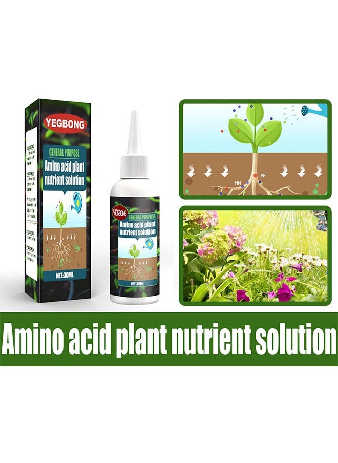 YEGBONG - 30ml Portable Amino Acid Plant Nutrient Solution Trace Elements Organic Foliar Concentrated Fertilizer to Promote Rooting Green Leaf Nutrition Liquid Gardening Care Accessories - Image 1