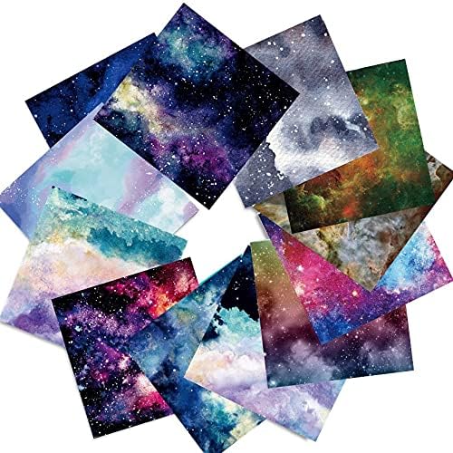 DESEACO Scrapbook Paper Pad 6x6 Sky Night Celestial Single-Sided Decopodge Paper,Colorful Cardstock Paper Scrapbooking DIY Decorative Background Cardmaking Supplies,Junk Journal Craft Paper-24Pcs - Image 3