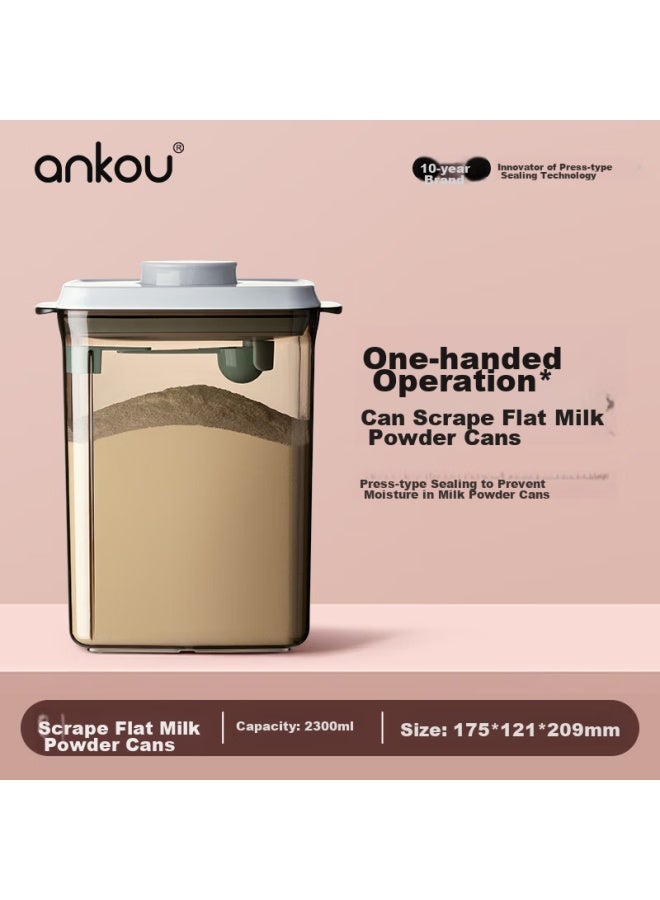 Ankou Milk Powder Container, Baby Formula Sealed Jar, Portable Rice Powder Box, Light-proof And Moisture-proof, Baby Food Storage Container, Milk Powder Storage Canister - Image 1