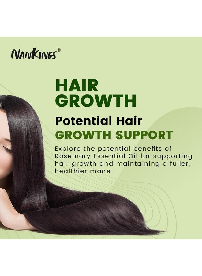 Nankings Nankings® Rosemary Essential Oil 100ml For Hair | Skin | Scalp | Aromatherapy | Undiluted & Therapeutic Grade. With Glass Dropper (100% Pure & Natural) - Image 4