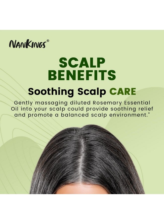 Nankings Nankings® Rosemary Essential Oil 100ml For Hair | Skin | Scalp | Aromatherapy | Undiluted & Therapeutic Grade. With Glass Dropper (100% Pure & Natural) - Image 2