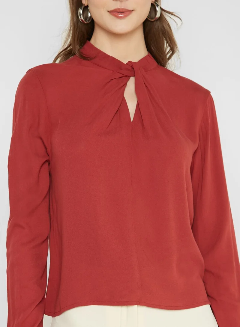 VERO MODA Keyhole Knitted Top