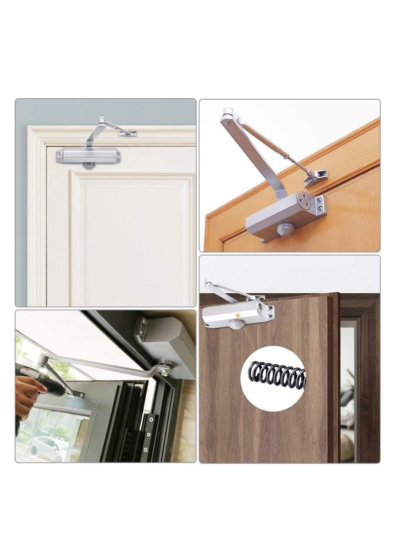 ROBUSTLINE Robustline Heavy Duty Door Closer For Home and Commercial use- 5 YEARS WARRANTY - (1303B - Silver, Door Weight Capacity 45Kg - 65Kg)  - Image 2