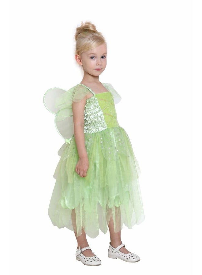 Jason Party Girls Tinker Bell Fairy Costume Elf Wing Halloween Cosplay Dress - Elf-L - Image 4