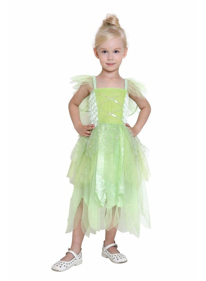 Jason Party Girls Tinker Bell Fairy Costume Elf Wing Halloween Cosplay Dress - Elf-L - Image 2