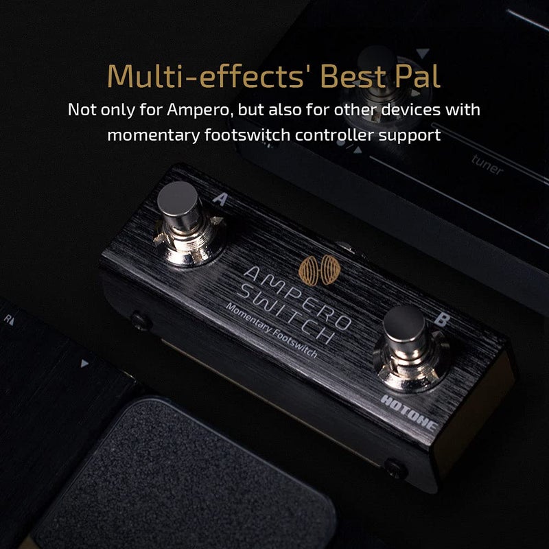Hotone Dual Footswitch Pedal Momentary 2-Way Pedal Foot Switch Controller Ampero Switch 6.35 mm - Image 2