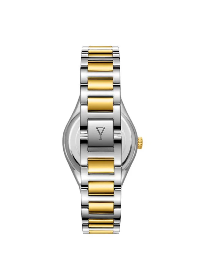 ECSTACY Ecstacy Women's VJ21 Movement Watch, Analog Display and Stainless Steel Strap - E23507-TBTM, Two Tone Gold