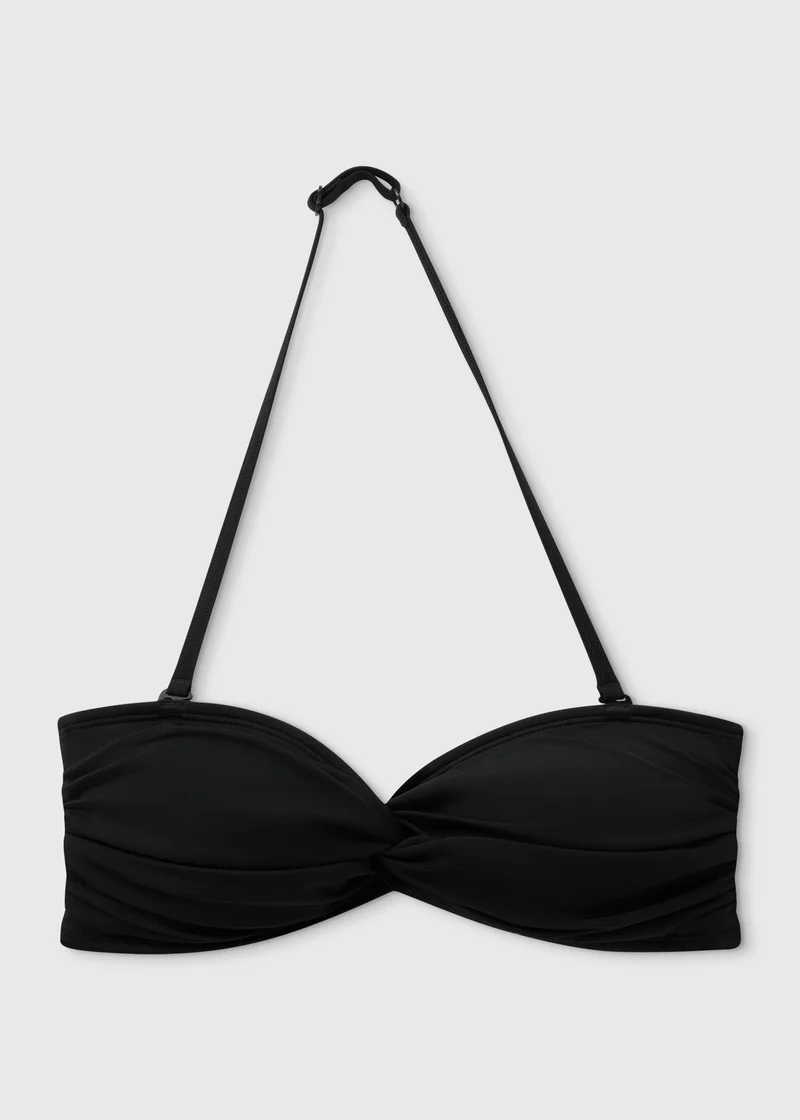 Matalan Black Twist Bikini Top
