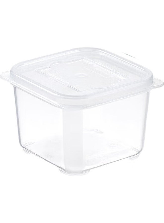 Baijie Food Sample Storage Containers, Kindergarten School Hotel Fresh-Keeping Material Sampling Boxes, Single Compartment 300Ml, 5-Pack - Image 1
